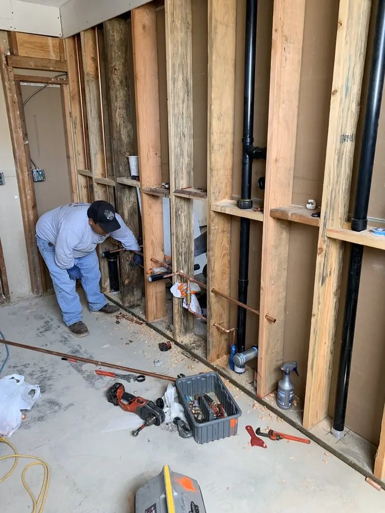 Commercial rough-in plumbing for Gas Line Repair in Kingston
